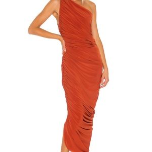 Norma Kamali Diana Gown, Size S in Cinnamon
